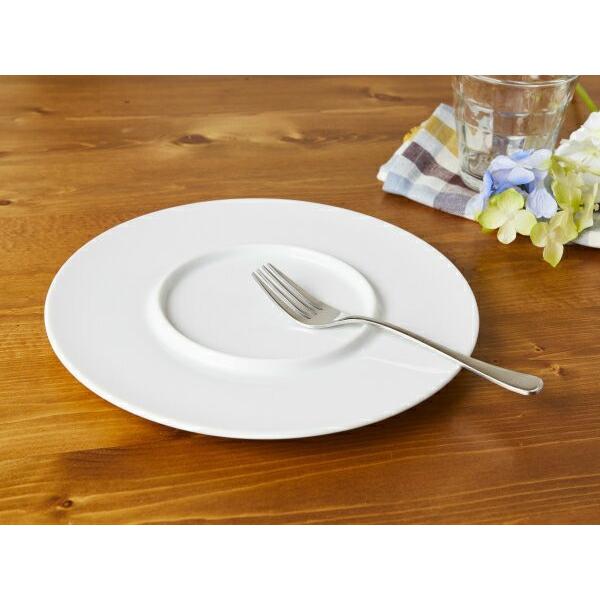洋食器 リングプレート 24cm 中皿 日本製 白い ホテル食器 高級食器