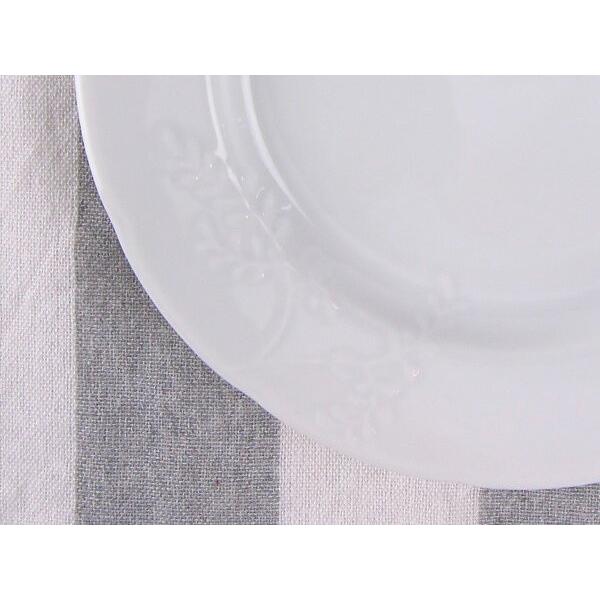 レリーフ リム皿 20.2cm アウトレット品 日本製 美濃焼 陶器 洋食器