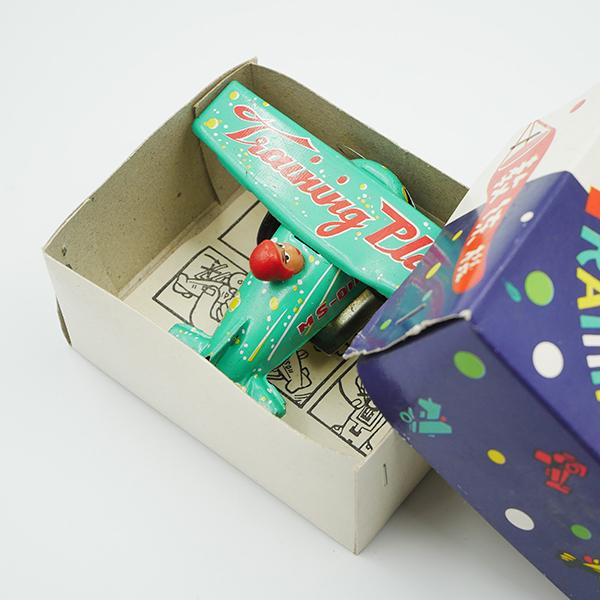 ブリキ おもちゃ 昭和レトロ 飛行機 traning plane 完成品