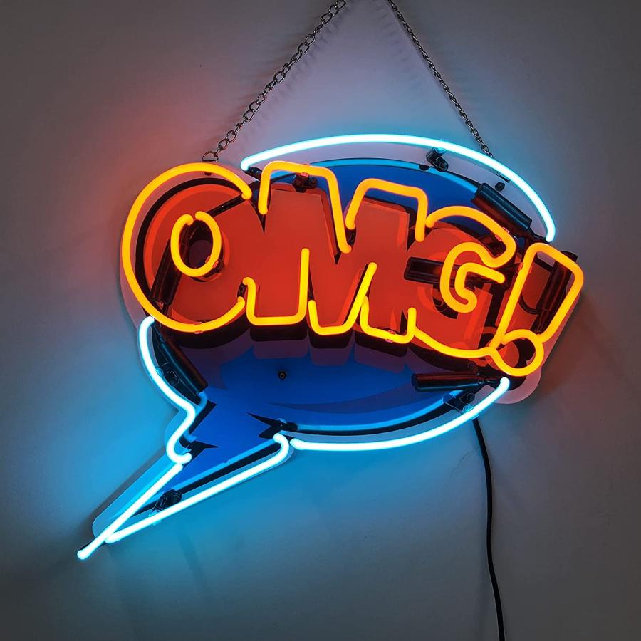 ネオンサイン OMG !インテリア ネオン管 店舗看板 壁掛け お店 バー