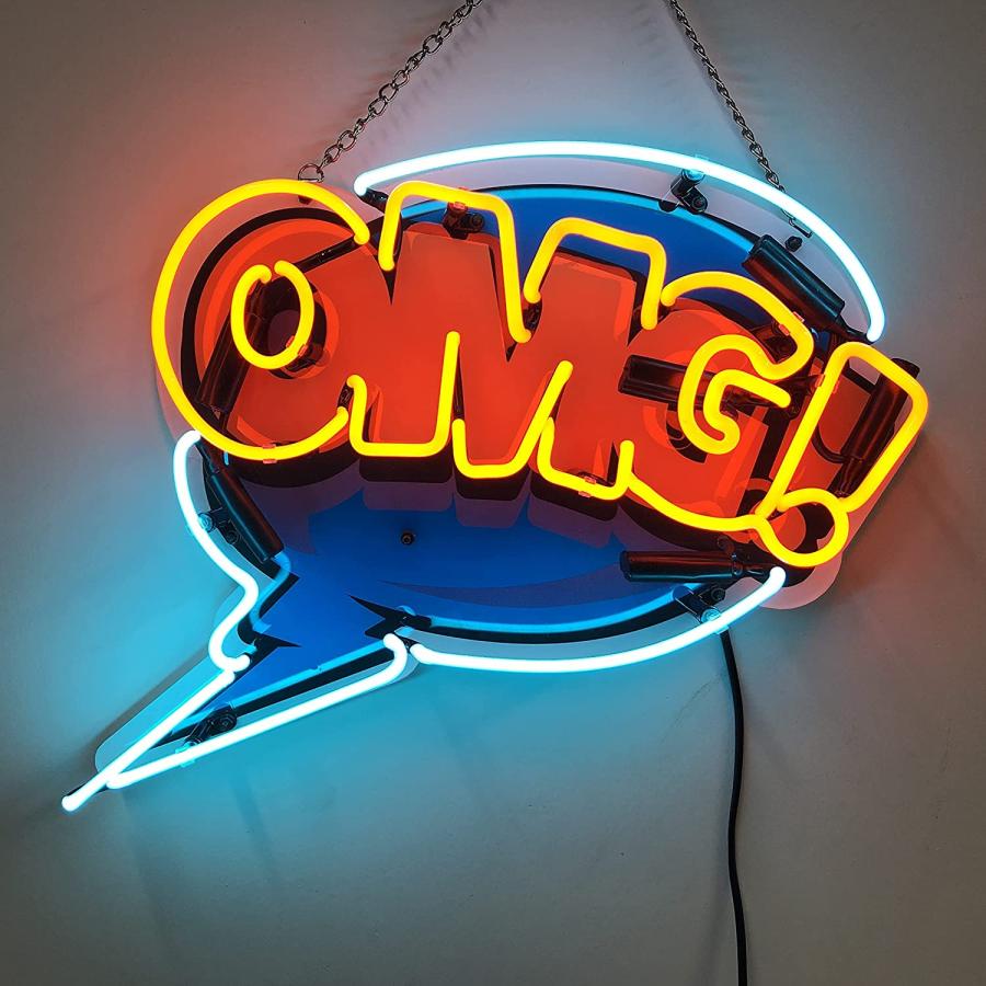 ネオンサイン OMG !インテリア ネオン管 店舗看板 壁掛け お店 バー