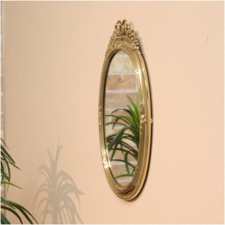 st622p 光沢仕上げアンティークミラー 真鍮製アンティークゴールド