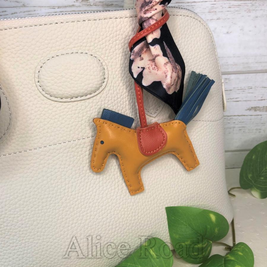 1位獲得! レディースバッグチャーム部門 Sサイズ カラー 本革 お馬さん