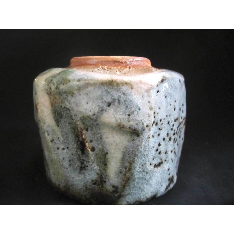 茶碗 灰被 鼠志野 （共箱） 源九郎窯 加藤健 KA-109 : 織部の器 千瓢