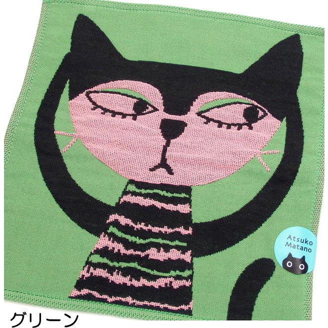 Atsuko Matano（アツコマタノ） ハンカチ ガーゼ タオル 猫柄 猫 俣野