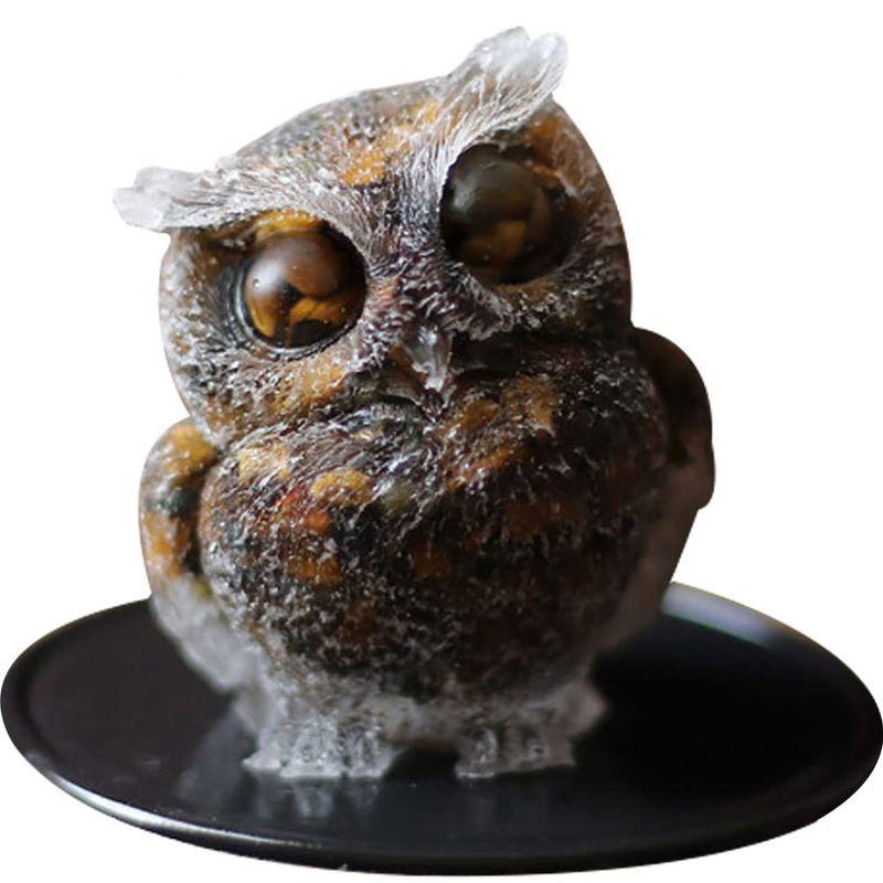 YUYAKESHIふくろう 置物 マスコット オブジェ かわいい ミニ 梟 玄関