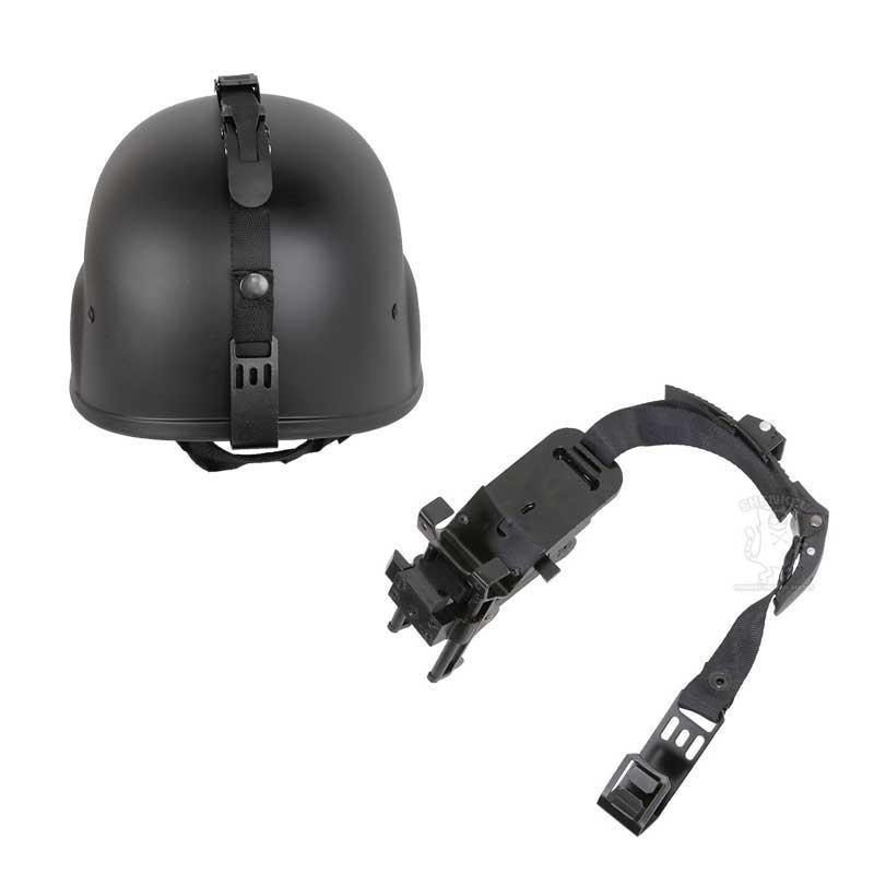 SHENKEL US軍隊 SWAT フリッツヘルメットBK ＆ NVG マウント ステー