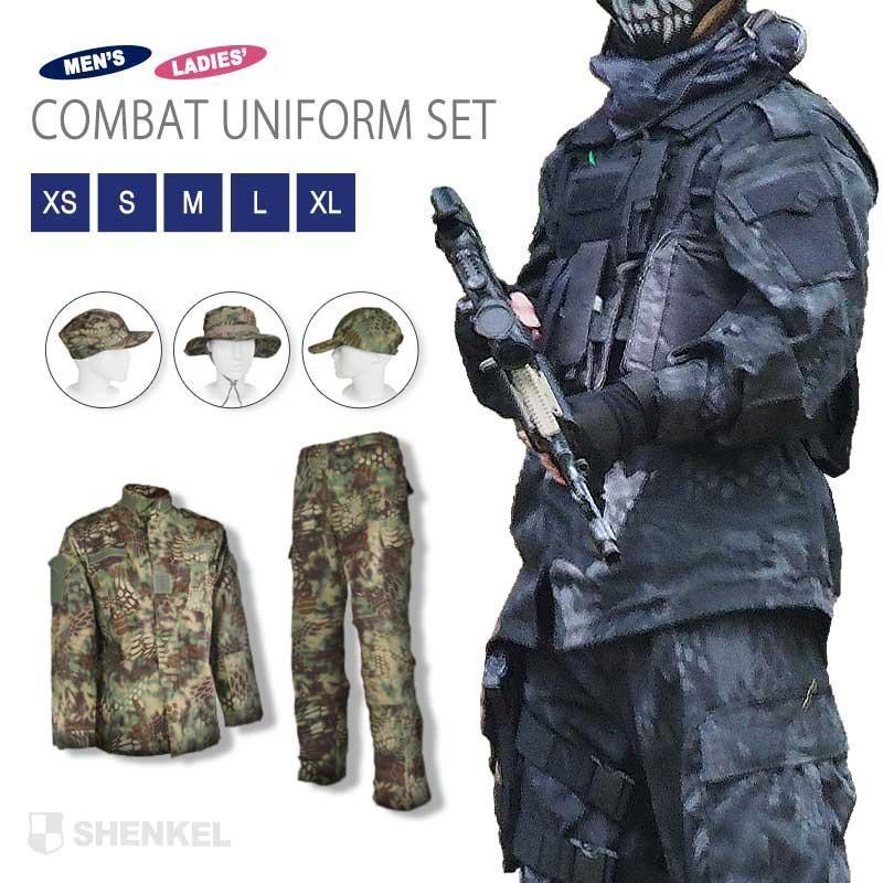 ポイント10倍】SHENKEL 迷彩服 帽子上下セット マンドレイク