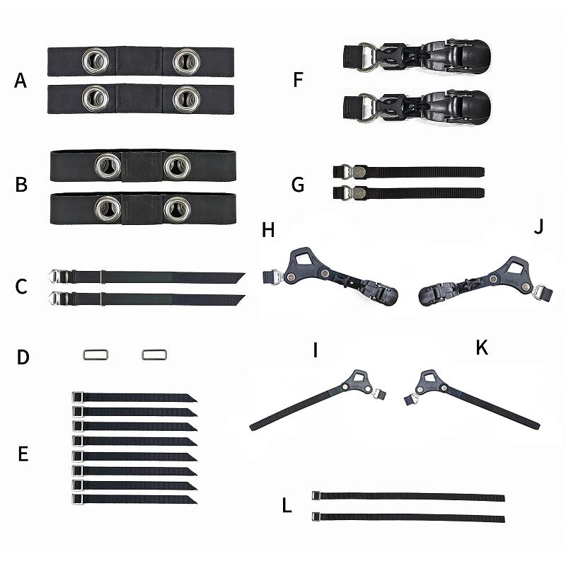 oxtos（オクトス） アルミわかん用ラチェットベルトセット Pro (EXP/MM
