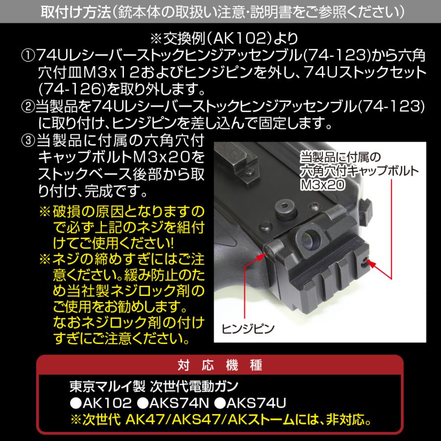LayLax 東京マルイ 次世代電動ガン AK74用 ピカティニーリアストック