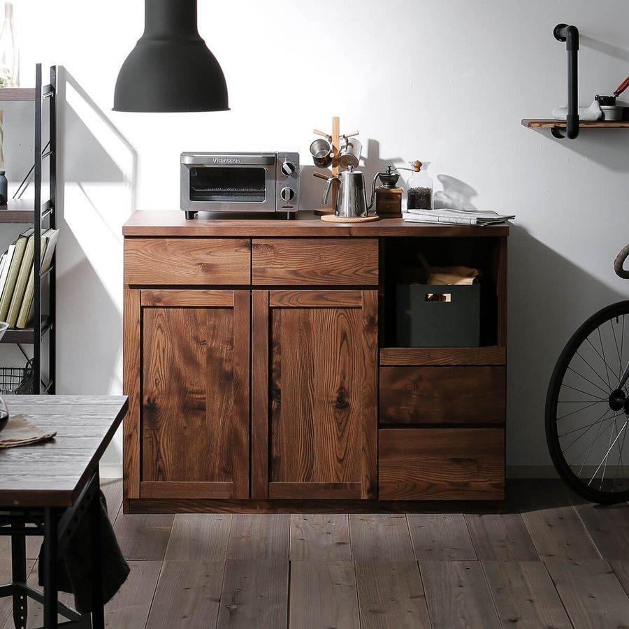 LOWYA（ロウヤ） キッチンカウンター 作業台 間仕切り 下 収納