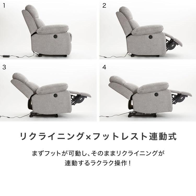 LOWYA（ロウヤ） リクライニングソファ リクライニングチェア 電動