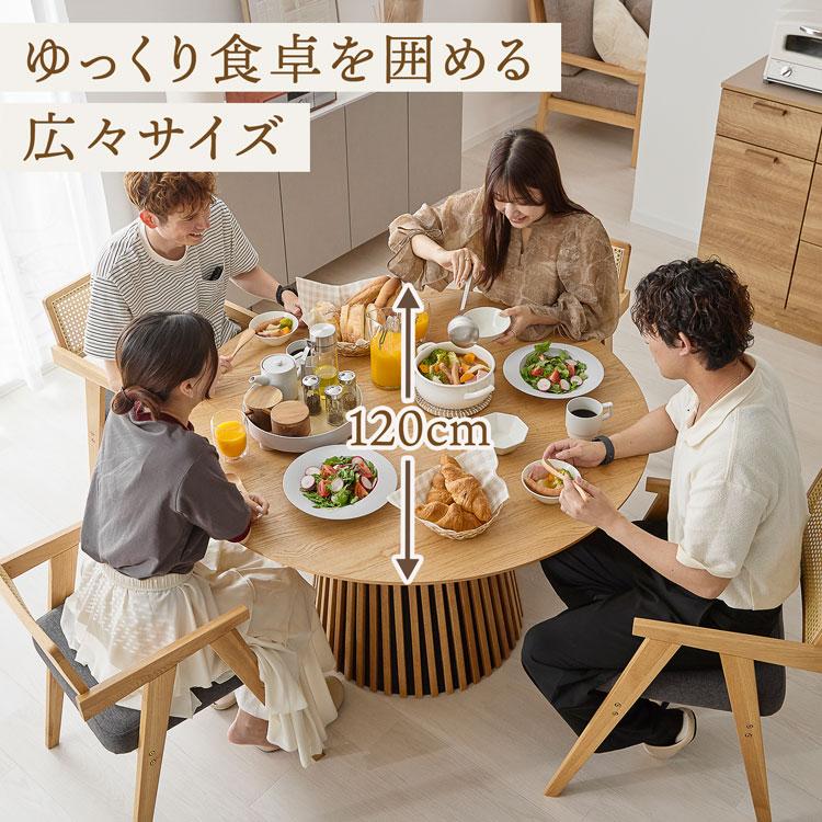 LOWYA（ロウヤ） ダイニングセット 120cm 北欧風チェア 4人掛け 5点