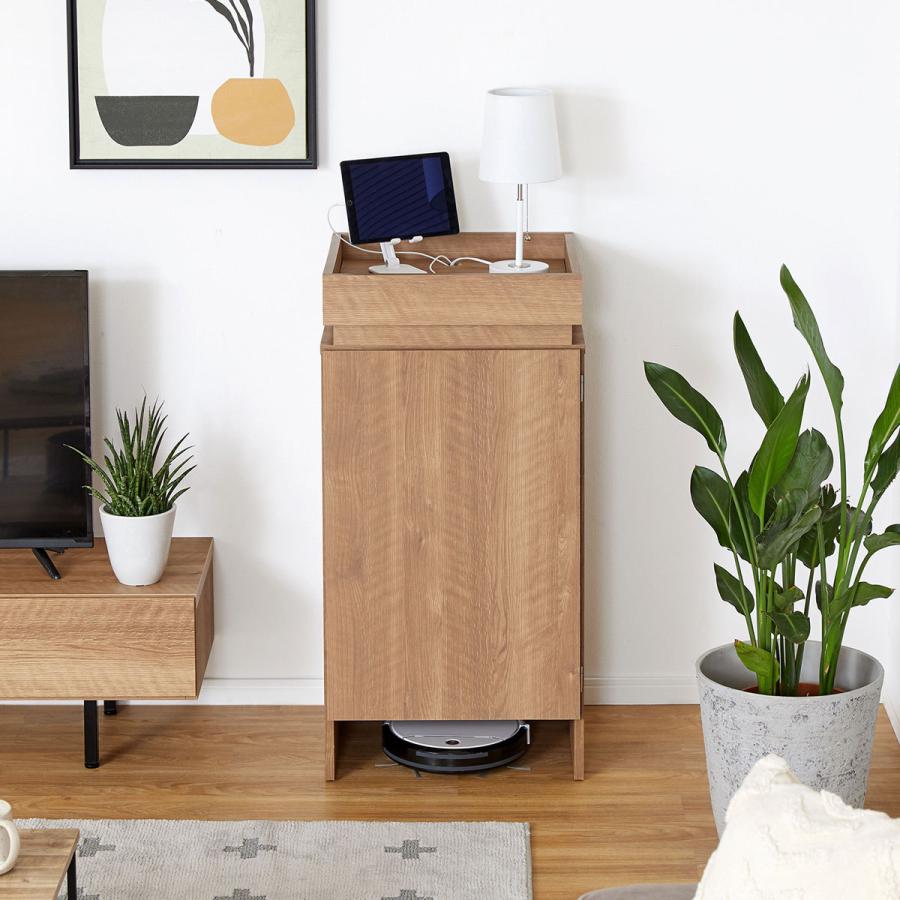 LOWYA（ロウヤ） リビング収納 キャビネット ナチュラル 木製 収納棚