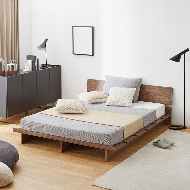 LOWYA（ロウヤ） ダブルベッド ベッドフレーム ベッド ローベッド ロー