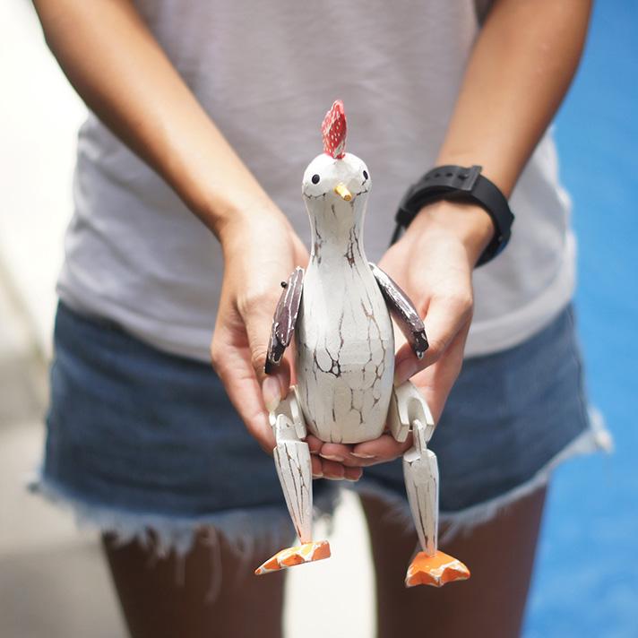 ぶらぶらウッドオブジェ 動物オブジェ 木彫り 動物 人形 ウッド