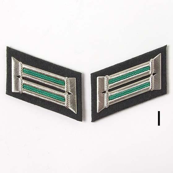 ドイツ、ミリタリー襟章（1ペア）（新品）ハードタイプ GR-RANK-H