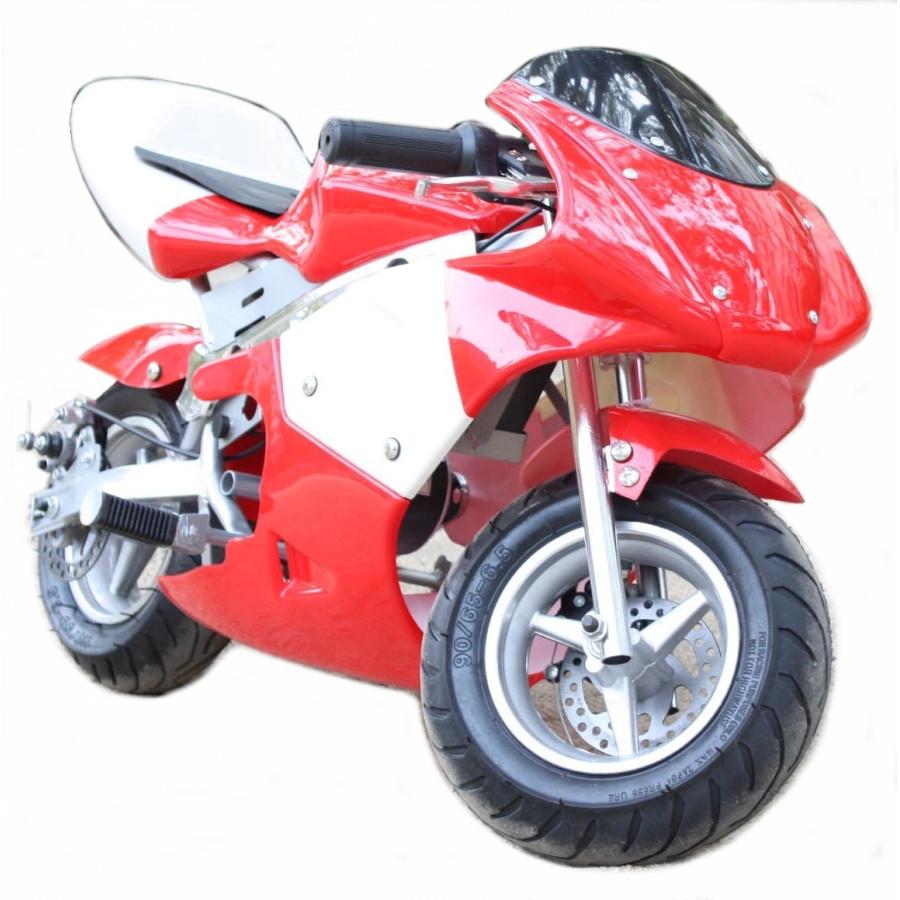 電動ポケバイ レーシング ホワイト/レッド 日本語取扱説明書付 : La