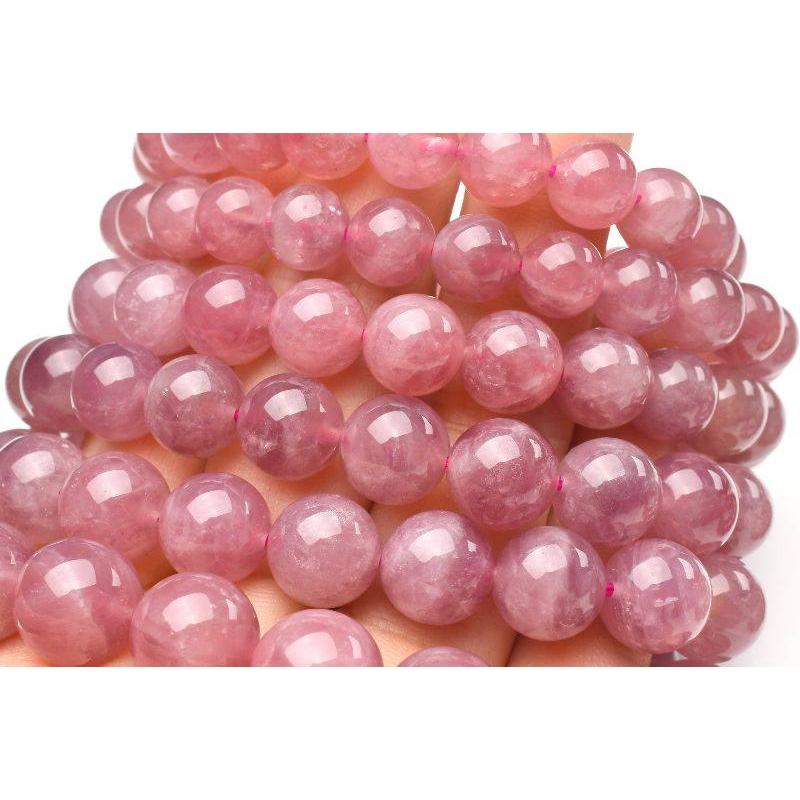 マダガスカル産◇スター効果 パープルローズクォーツ 7.5mm