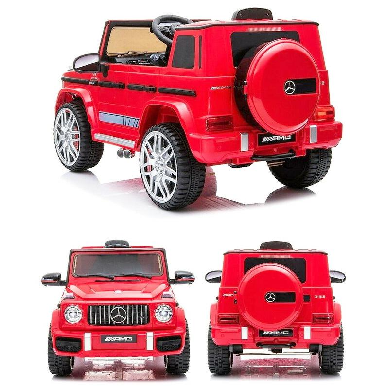 子供用電動乗用ラジコンカー 一人乗り ホワイト ブラック レッド AMG