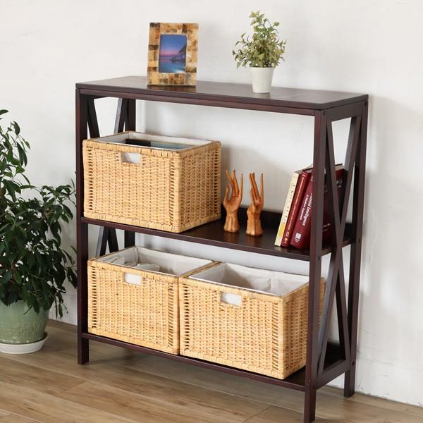 収納バスケット 3個組 ラタン 籐かご 内布付き アジアン GK907N3 爆買