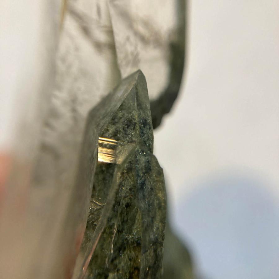 ガネーシュヒマール産 ヒマラヤ水晶 約276g クローライト （緑泥石