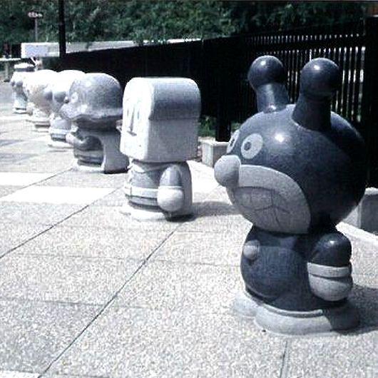 アンパンマン スタチュー 石像Aタイプ 天然御影石製 立像600mm 受注