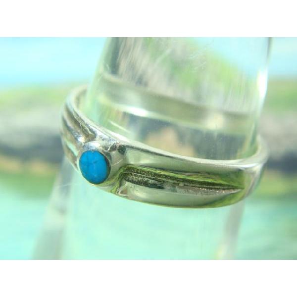 シルバーリング ターコイズ デザイン トルコ石 シルバー925 シルバー