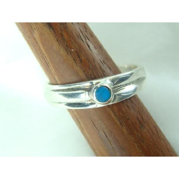 シルバーリング ターコイズ デザイン トルコ石 シルバー925 シルバー