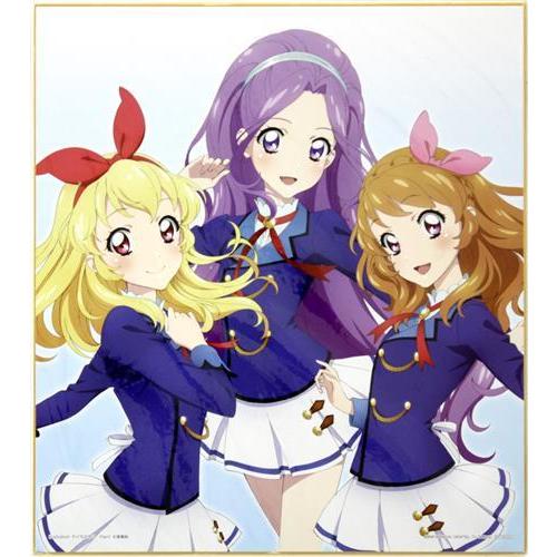 アイカツ プリント色紙 星宮いちご&神崎美月&大空あかり イベント会場