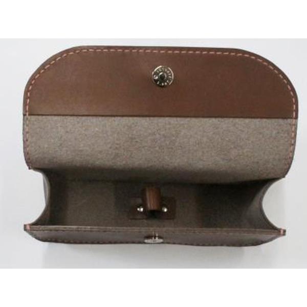 型紙】通しマチのメガネケース 約7×16×5cm【メール便対応】 [レザー