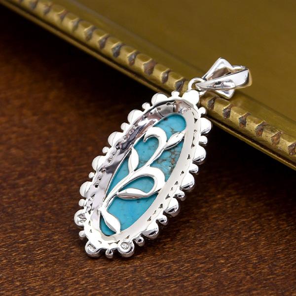 碌山 ターコイズ ペンダントトップ リッチに効かせる大粒トルコ RP