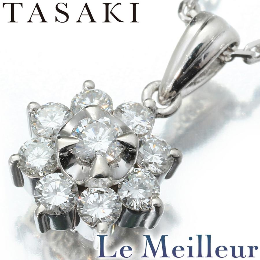 TASAKI（タサキ） フラワーデザイン ネックレス ダイヤモンド 0.5ct