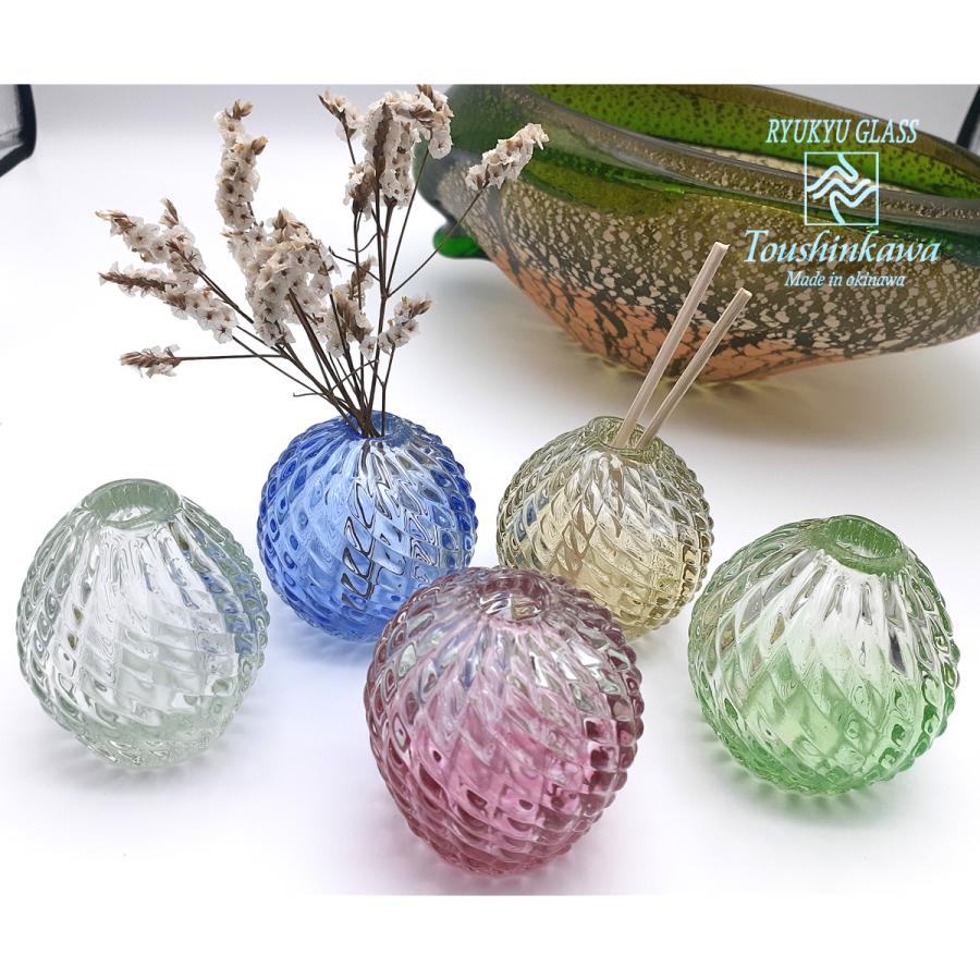 琉球ガラス 一輪挿し フラワーベース かわいい 花のある暮らし