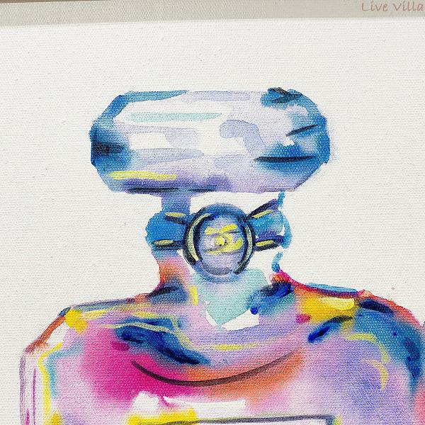 シャネル CHANEL モダンアート 44×54 絵画 アート 壁掛け モダン 額付