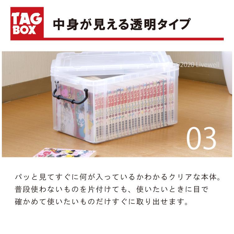 伸和（SHINWA） 2個セット 収納ボックス フタ付き プラスチック製 頑丈