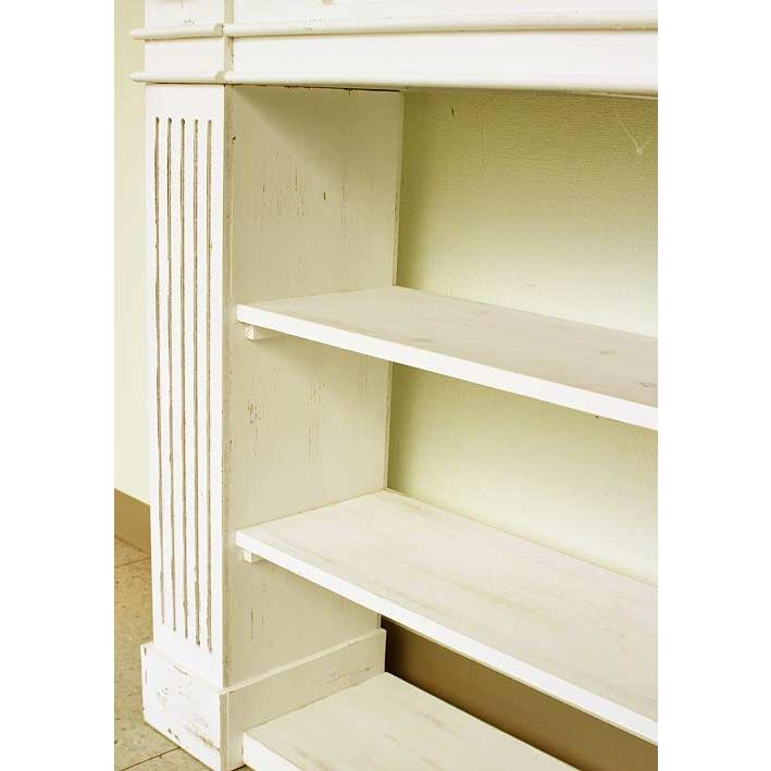 輸入家具 マントルピース コンソール シェルフ ホワイト シャビー