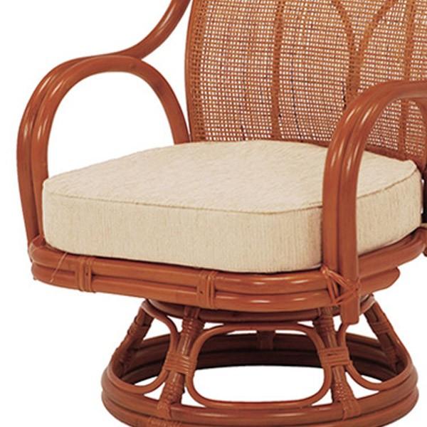 □在庫限り・入荷なし□ 籐 回転座椅子 2脚セット ミドルロータイプ
