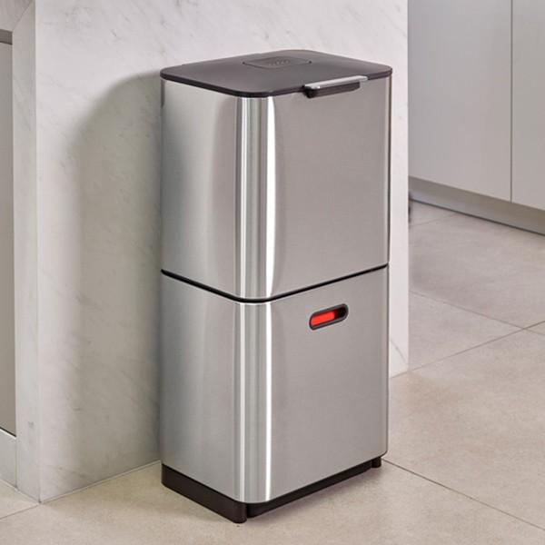 ゴミ箱 60L トーテムマックス ステンレス 分別 2段 JosephJoseph