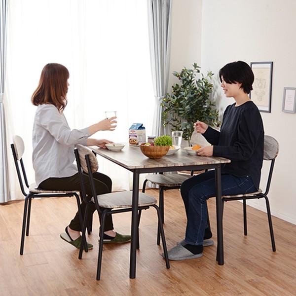 ダイニングセット 5点セット テーブル 幅105cm チェア 4脚 コンパクト