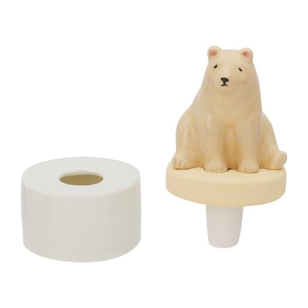 アロマストーン クマ 動物 陶器 （ アロマポット アロマ 石 セラミック