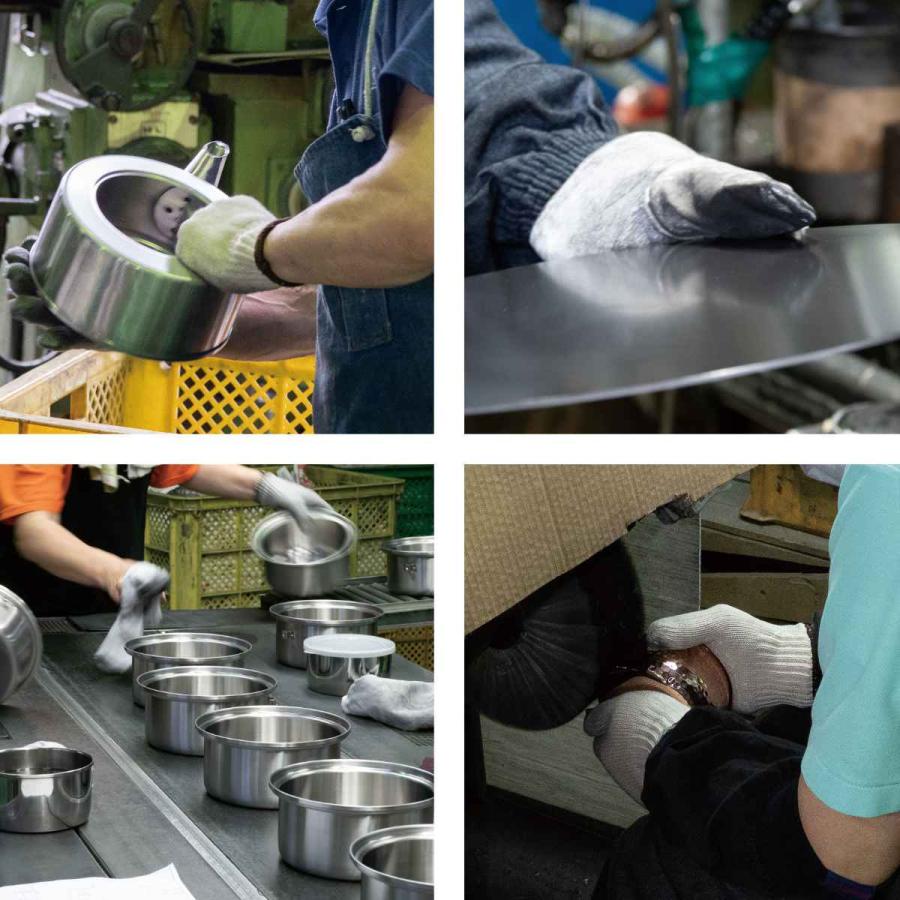 和平フレイズ 鍋4点セット IH対応 蓋付き 着脱式ハンドル付き 燕三