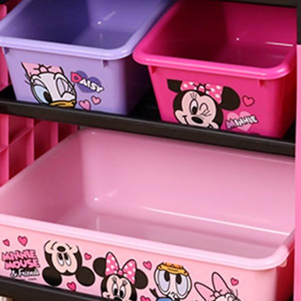 Disney（ディズニー） おもちゃ 収納ラック 3段 ミニーマウス トイ