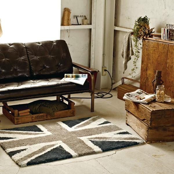 ラグ シャギーラグ ビクター 140×200cm （ ラグマット イギリス 絨毯