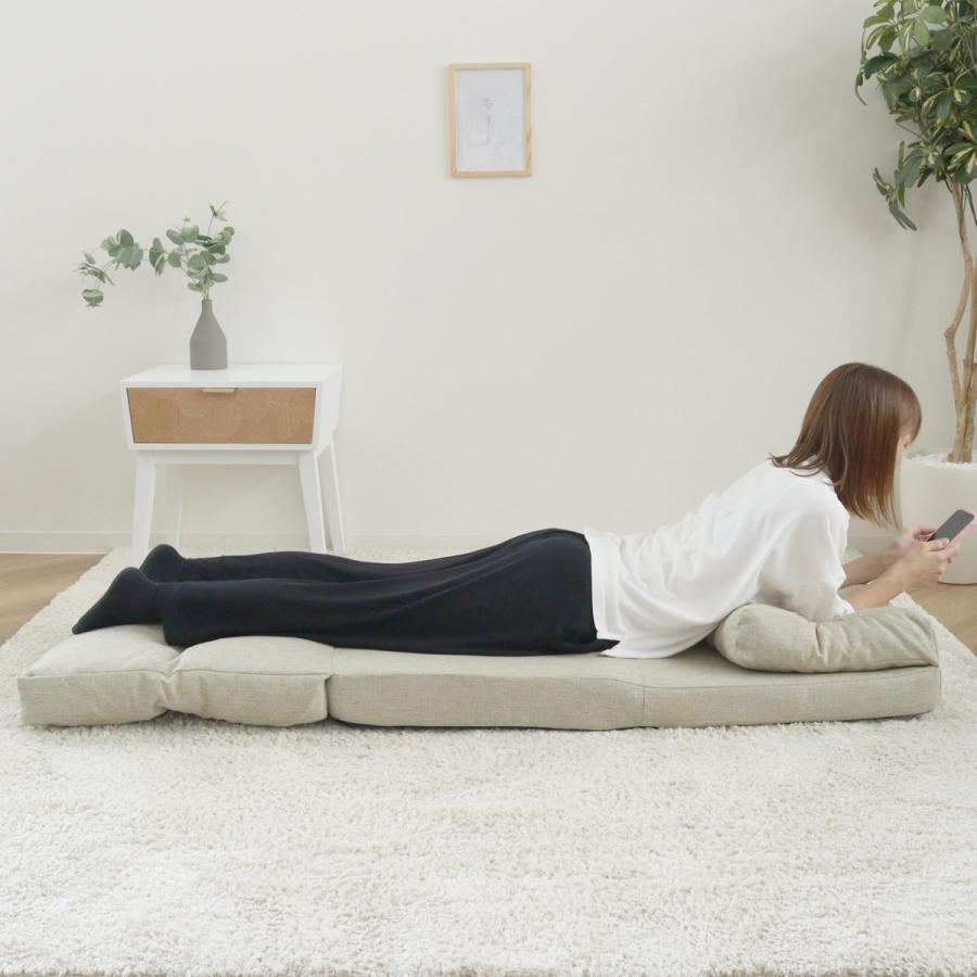 フロアソファ 1人掛け ソファベット 3way （ ソファ シングル ソファー