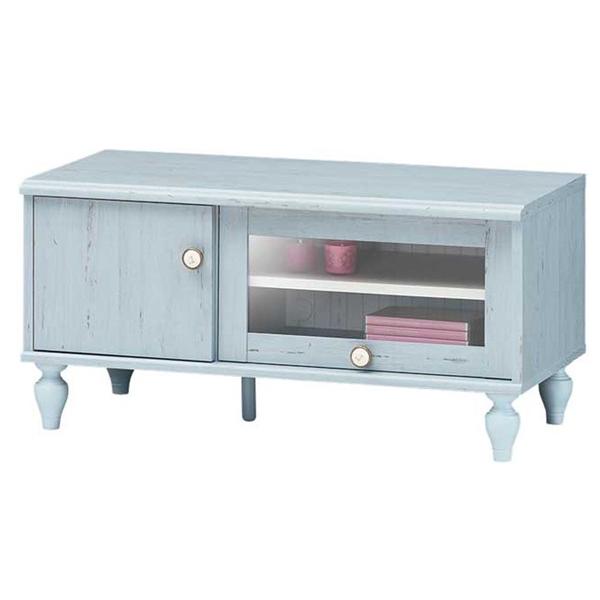 テレビ台 ローボード アンティーク調 ろくろ脚 フレンチシャビー 幅約