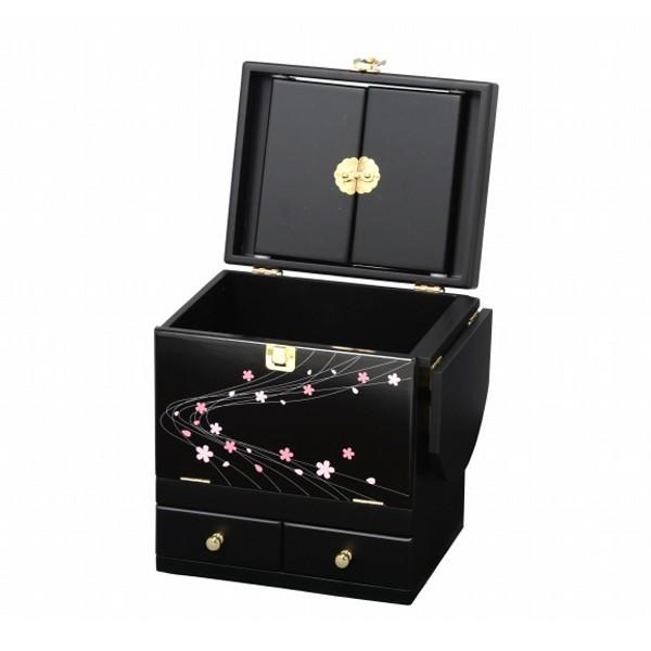 コスメボックス 三面鏡 和風 （ メイクボックス ドレッサー メイク台