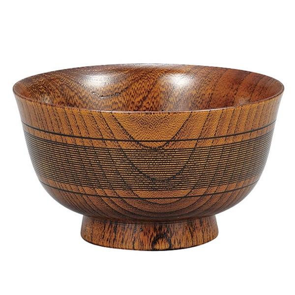 椀 270ml 日本製 欅 漆塗 羽反千筋椀 中出博道 5個セット （ 和食器 汁