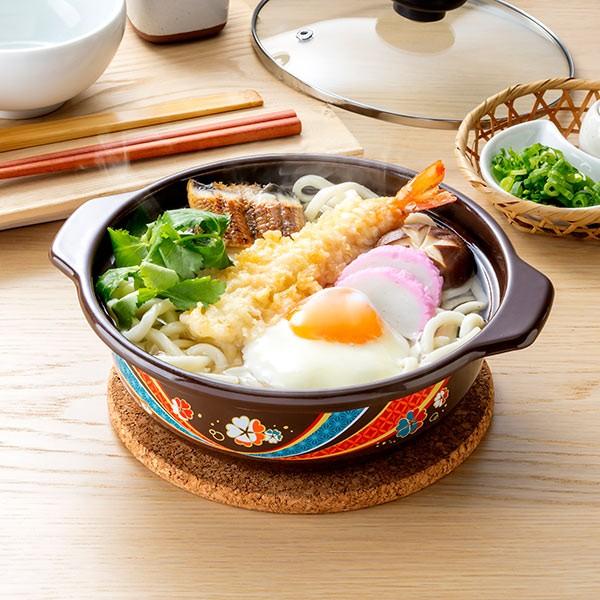 季節鍋 ホーロー味わい鍋 弥生 花楽 18cm IH対応 （ ガス火対応 卓上鍋