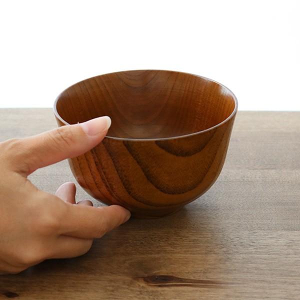 汁椀 木製 340ml 羽反汁椀 棗 ナツメ 漆 天然木 食器 （ お椀 椀